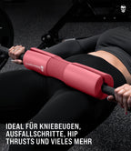 Gymreapers Barbell Squat Pad - Protective Bridge Pad For Hip Thrust, Squats, Lunges - Hip Support, Neck Protection For Bar (Pink)