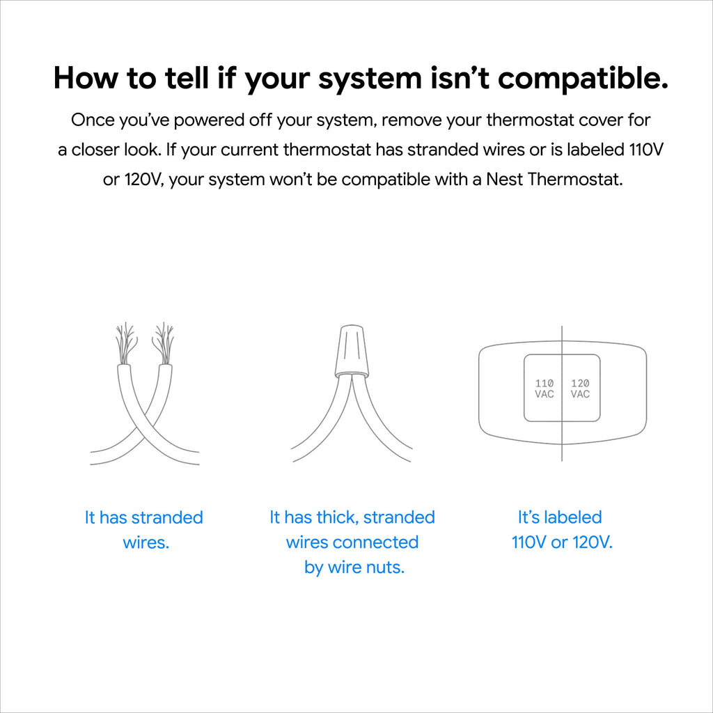 Google Nest Thermostat - Smart Thermostat for Home - Programmable Wifi Thermostat - Fog