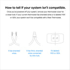 Google Nest Thermostat - Smart Thermostat for Home - Programmable Wifi Thermostat - Fog