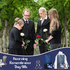 Unittype 60 Set Funeral Ribbon Pins Awareness Lapel Pin,Navy