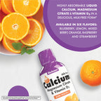 Bluebonnet Nutrition Liquid Calcium Citrate Magnesium Citrate, Vitamin D3, Bone Health, Gluten Free, Soy free, milk free, kosher, 16 Fl Oz, 32 Servings, Orange Flavor, 16 Fl Oz (Pack of 1)