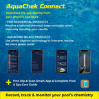 AquaChek Yellow 4-Way Test Strips for Pool & Spa – 50 Count – Lab Verified Accuracy for pH, Chlorine, Alkalinity & Cyanuric Acid – Fast Results – Made in USA - (2-Pack)