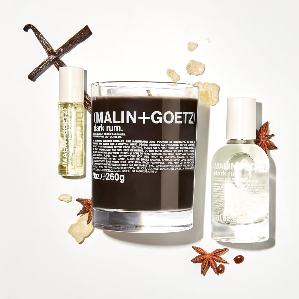 MALIN+GOETZ Perfume Oil Dark Rum | Concentrated Fragrance in Signature Scents | Travel-Friendly Rollerball | Vegan & Cruelty-Free | 0.2 fl oz