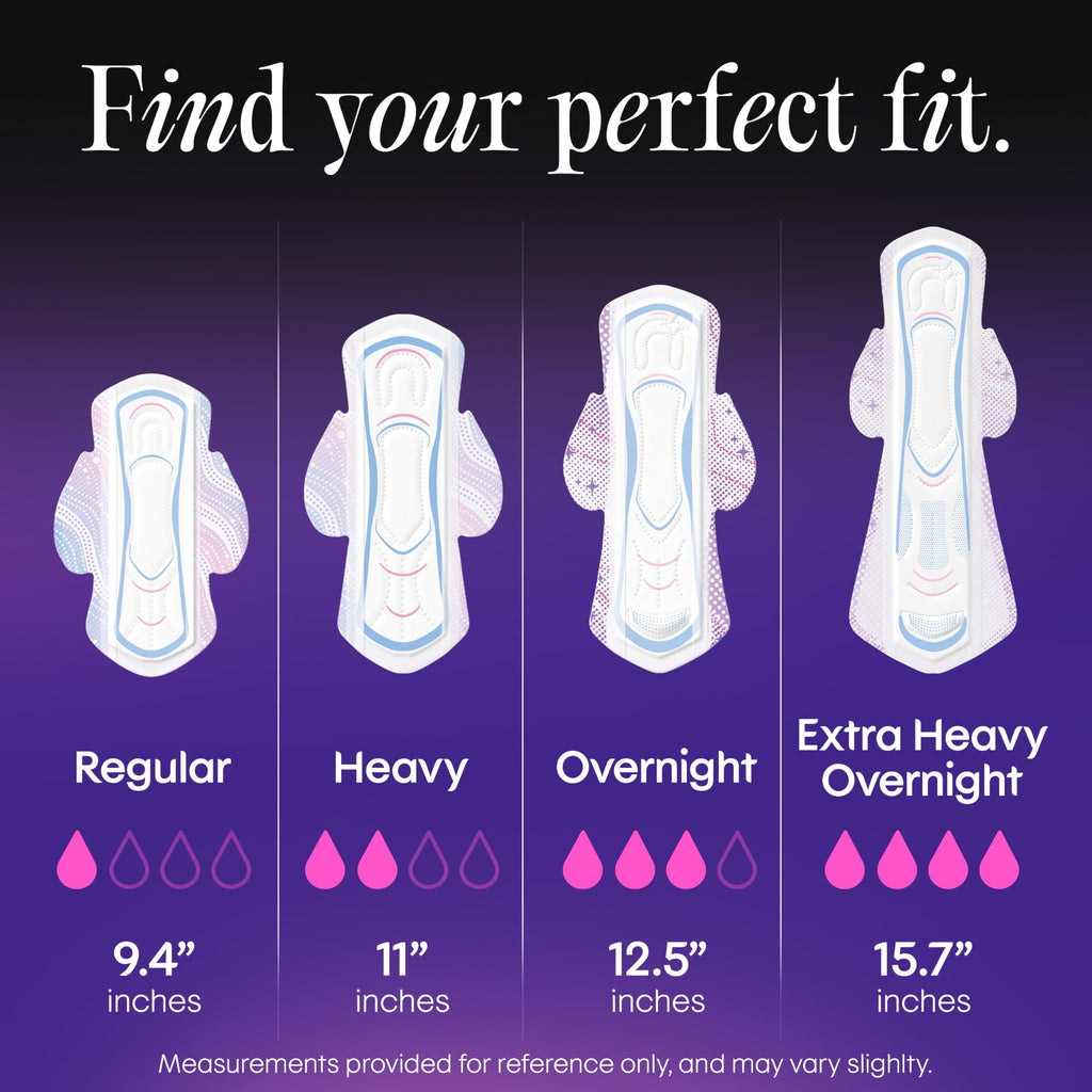 Kotex Ultra Thin Overnight Pads with Wings, Extra Heavy Absorbency, 102 Count (3 Packs of 34) (Packaging May Vary)