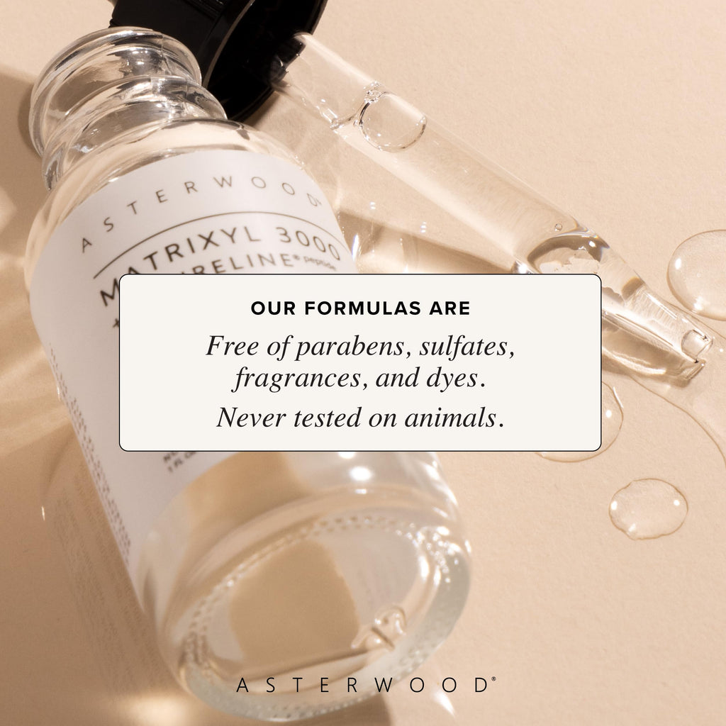 Asterwood Matrixyl 3000 + Argireline Serum for Face - Multi Peptide Serum with Hyaluronic Acid - Anti-Aging, Wrinkle Reducing, Collagen Boosting - Fragrance-Free - 1 Fl Oz