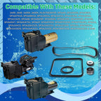 KitKing - SPX1600TRA Super Pump Seal Replacement for Hayward Go Kit 3. Fits SP1600, SP2600 in Regular, X, VSP Models. SPX1600TRA SP1600Z2 PS-201 SPX1600R SPX1600S SPX1600T Pool