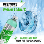 Oh Yuk Jetted Tub Cleaner for Jet Tubs, Bathtubs, Whirlpools, The Most Effective Jetted Tub Cleaner, Septic Safe, 32 Cleanings per Bottle - 1 Gallon