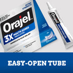 Orajel 3X for Mouth Sores: Maximum Strength Gel Tube 0.42oz- from #1 Oral Pain Relief Brand