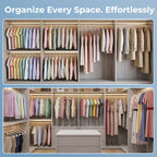 HOUSE DAY White Plastic Hangers 50 Pack, Slim Space-Saving Clothes Hangers