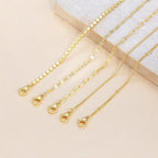 Dainty Gold Anklets for Women Waterproof