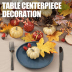 Artgar Pumpkin Decor Set, 23 PCS Fall Harvest Bowl Filler Decorations