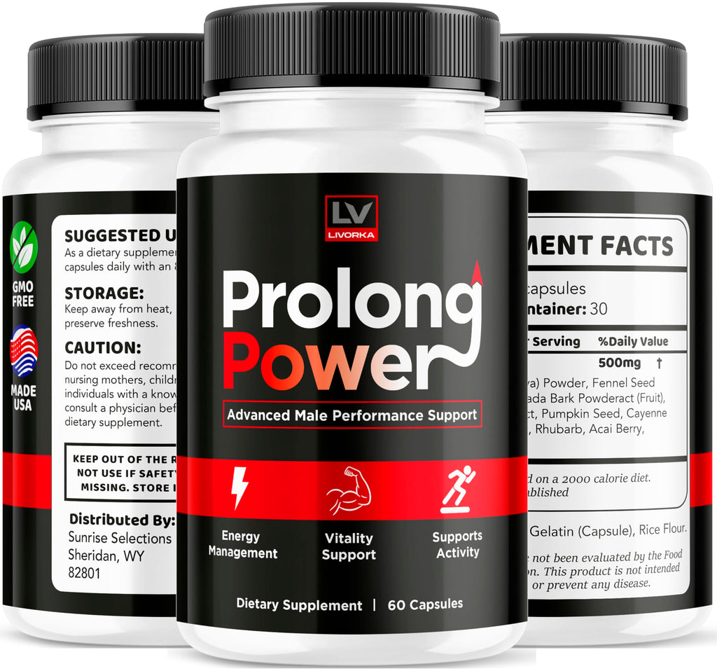(5 Pack) Prolong Power Pills for Men, Prolong Power, Prolong Power Capsules, Prolong Power Supplement, ProlongPower Capsules for Men, Prolong Power Original Pills Review, 300 Pills for 5 Months
