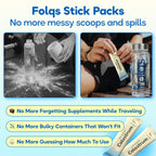 Folqs Bovine Colostrum Powder - First-Day Milking for Immune and Gut Support - 30 Servings - Supports Skin, Tissue Health - Made in USA - Amino Acids, Vitamins, Minerals - Kosher - Sustainably Sourced