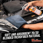 Chemical Guys MIC35306 Workhorse Professional Grade Microfiber Towel, Black (16 in. x 16 in.) (Pack of 6)