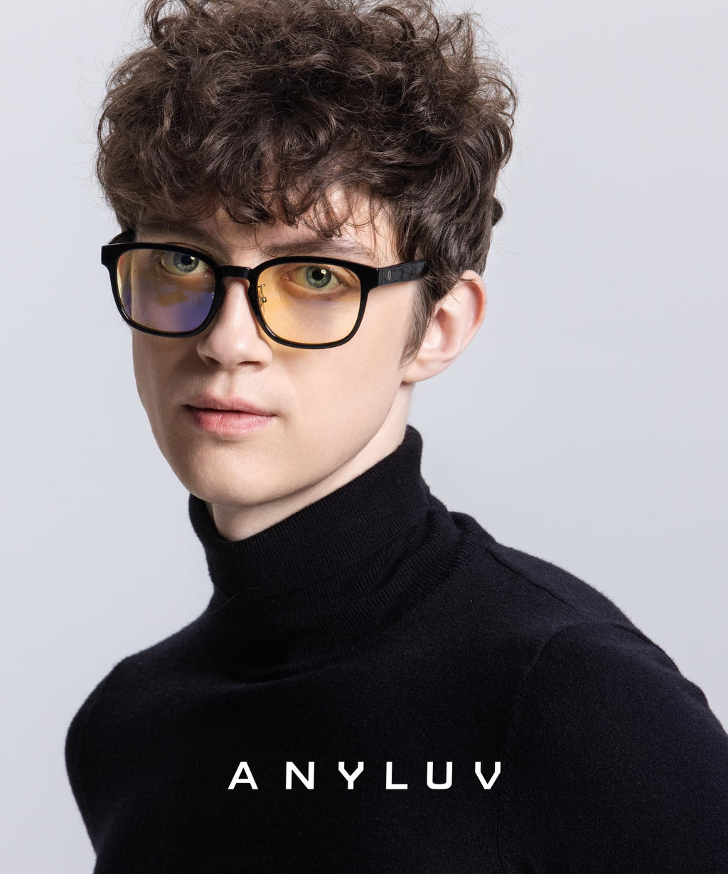 ANYLUV Blue Light Glasses Men Women Computer Gaming Glasses Anti Eyestrain Lightweight Blue Light Blocking Glasses