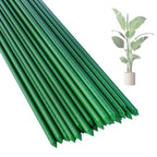 PROWORX 48 Inch 4 Ft Plant Support Garden Stakes 25 PCS, Sturdy Steel Plastic Coated Sticks for Outdoor Growing Climbing, Tomato, Trees, Cucumber, Beans