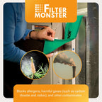 AllergyZone FilterLock Furnace Filter Slot Seal – Magnetic Seal Cover for Any 1” Furnace Filter, Up To 25” Long, Reduce HVAC Air Leaks, Green