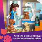 LEGO Friends Horse and Pet Vet Clinic -Veterinarian Playset for Kids, Girls and Boys, Ages 7+ - Toy Building Set for Pretend Play with 3 Minidolls, Horse Toy, Dog, and Cat - Gift Idea - 42651