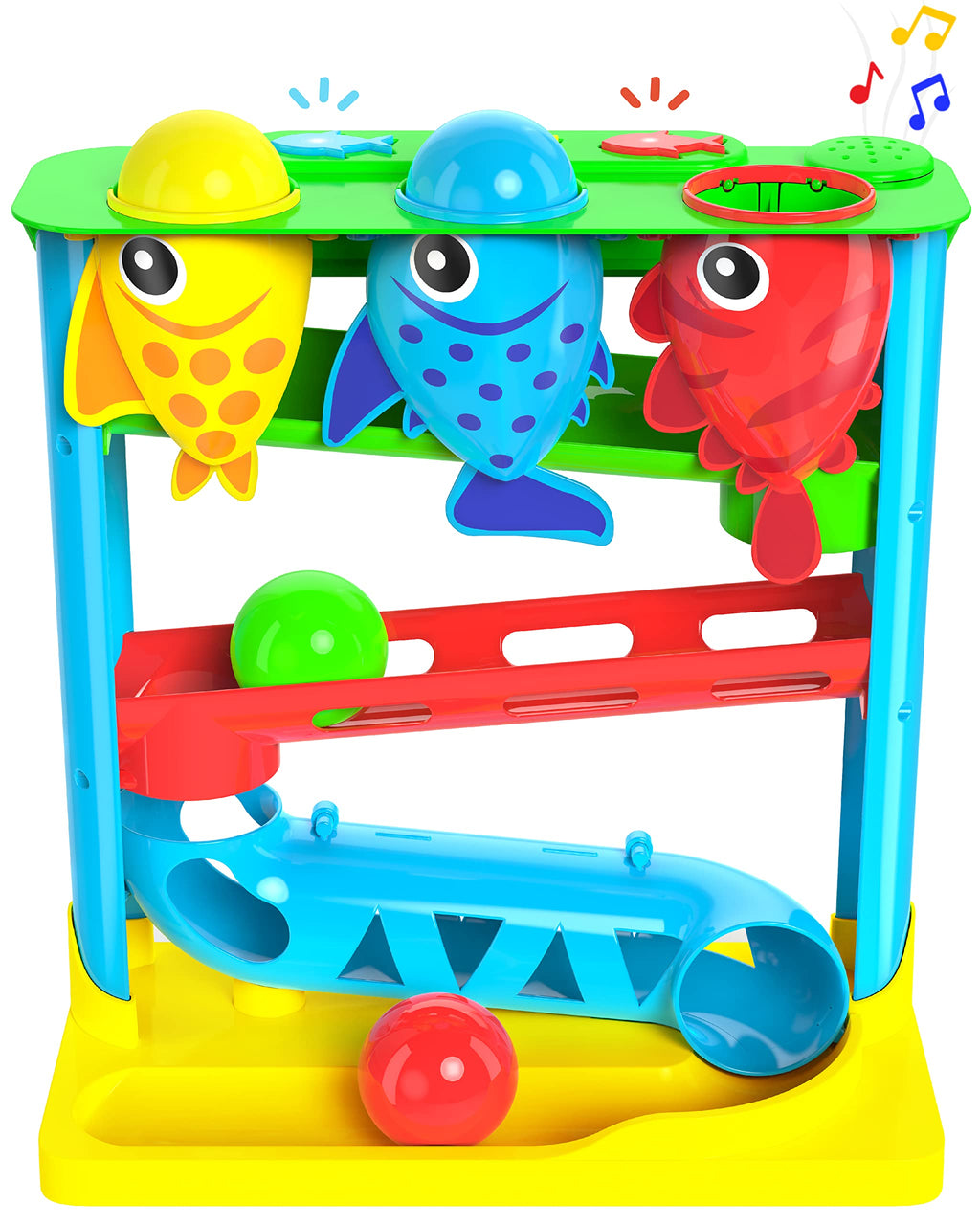 Move2Play, Feed The Fish | Interactive Baby & Toddler Toy | 1, 2+ Year Old Gift & Birthday Present | Boys & Girls Babies Ages 6, 7, 8, 9, 10, 12, 18, 24+ Months Old