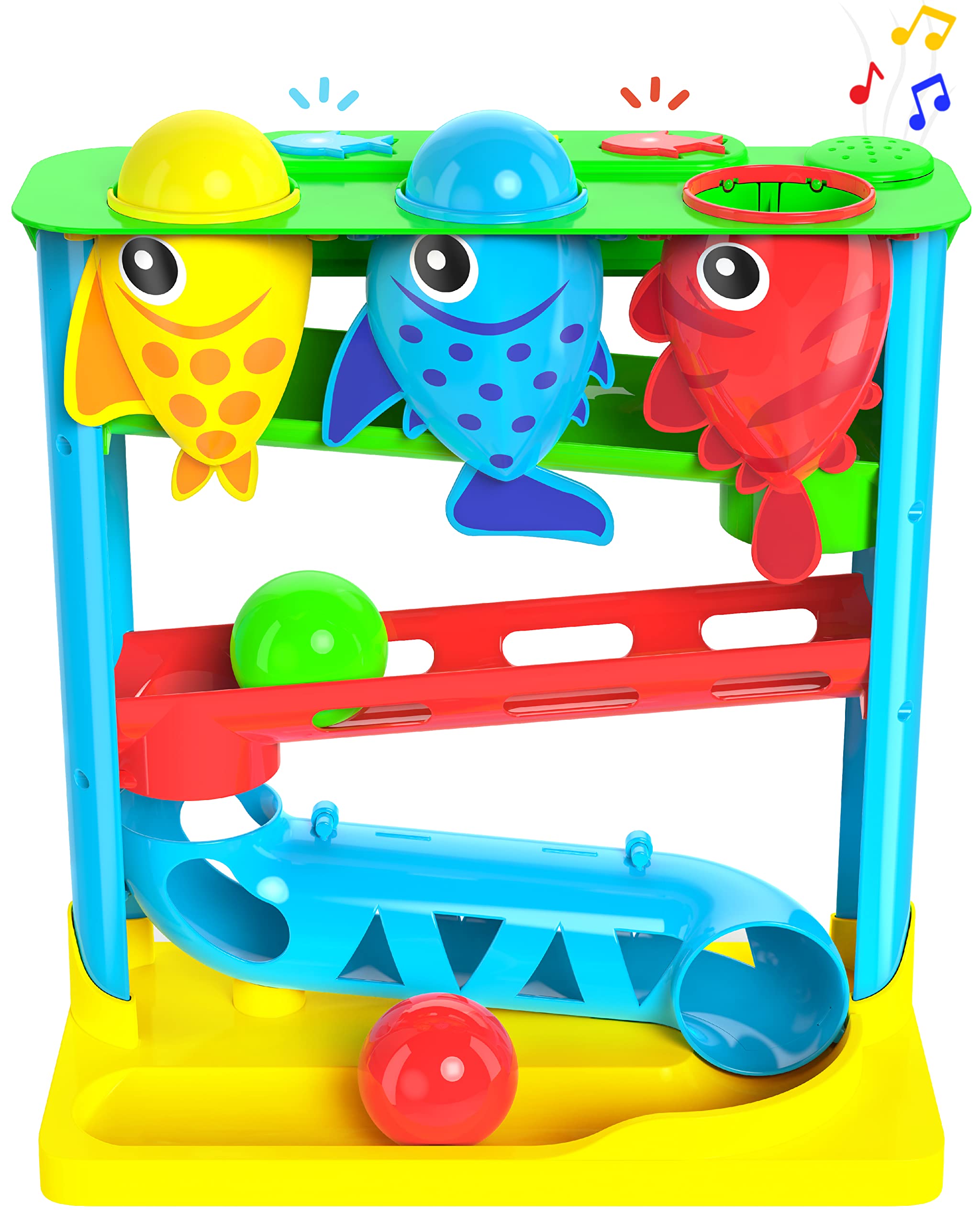 Move2Play, Feed The Fish | Interactive Baby & Toddler Toy | 1, 2+ Year Old Gift & Birthday Present | Boys & Girls Babies Ages 6, 7, 8, 9, 10, 12, 18, 24+ Months Old
