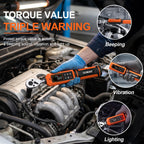 coobeast Digital Torque Wrench 1/4 Drive, 0.33-22.1 Ft.lbs./0.45-30Nm Range, Electronic Torque Screwdriver with Dual Direction Ratchet, Buzzer and LED Alert for Bicycle, Bike, DIY and Home Repair