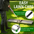 48x12 in Lawn Leveling Rake,Heavy-Duty Stainless Steel Landscape Rake