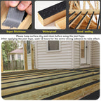 Hanotic Joist Tape for Decking 2'' X 50', 6 Rolls Weather Resistance Butyl Tape, Waterproof and Anti-Corrosion, Self-Adhesive for Wood Joists Decks Beams Roof Extend Deck Life