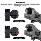 EVIL ENERGY AN Fitting Hose Wrench Adjustable 3AN-12AN Aluminum Black