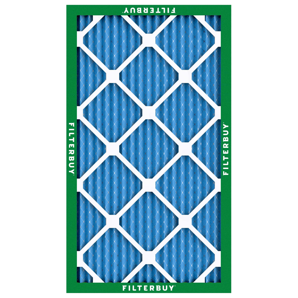 Filterbuy 20x30x1 Air Filter MERV 13 Optimal Smoke & Allergy Defense (2-Pack), Electrostatic Pleated HVAC AC Furnace Filters Replacement, Made in USA (Actual Size: 19.63 x 29.63 x 0.75)