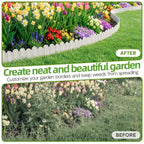 Vashly 20Pcs 20Ft Landscape Edging,6.5 Inch Garden Border with 20 Stakes