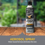 Hot Shot Wasp And Hornet Killer 17.5 Ounces, Bonus Size, Up to 27-Foot Jet Spray, 12 Pack, Black