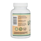 L-Tyrosine 1,000mg per Serving, 120 Veggie Capsules (L Tyrosine Supplement for Memory, Attention, and Focus) Amino Acid, Vegan Safe, Non-GMO by Double Wood (Pack of 2)