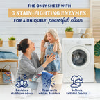 Cleancult Laundry Detergent Sheets - Resealable Box - 3 Stain Fighting Enzymes - Juniper Sandalwood - 60 Loads - Free of Harsh Chemicals - No Mess - No Plastic Waste (Pack of 2)