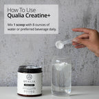 Qualia Creatine | Advanced Creatine Complex | 2 Sources + Magnesium | Optimized Absorption | Muscle Performance, Brain Function, & Healthy Aging (30 Servings)