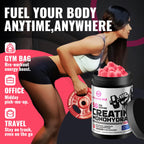 Natures Aid NSF Certified Creatine Gummy 5g - Creatine Monohydrate Gummies – Pre-Workout Energy & Muscle Growth Support for Men & Women | Peach Electrolyte Gummies (135 Count)
