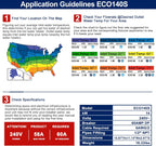 Tankless Water Heater Electric, ECOTOUCH 14kW 240V Instant Water Heater On Demand Hot Water Heaters Electric, Up to 3.38 GPM for 2-3 Point of Use, ETL Certificated, Self-Modulating, ECO140S White