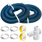 6 Ft Above Ground Pool Hoses for Hayward Filter Pump, 1-1/2" Pool Pump Hose Connector Hose Replacement Kit（2 Pack)