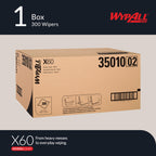 WypAll GeneralClean X60 Cloths Multi-Task Cleaning Wipes (35010), Strong and Absorbent Towels, White (3 Packs of 100 Sheets, 300 Sheet Total)
