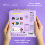 Bible Stories Christian Sound Books for Kids - 6 Bible Songs - Christening, Baptism Gifts for Boys and Girls - Religious Toys, Interactive Music Books for Toddlers - Baby Dedication