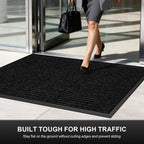 TEROKER 60"x36" Commercial Floor Mat, Non-Slip Waterproof Front Door Mat