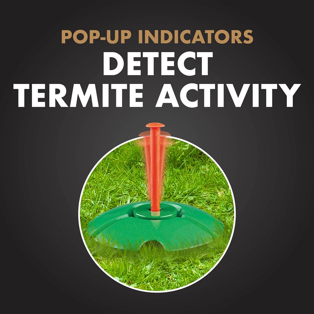 Spectracide Terminate Termite Detection & Killing Stakes2, 5 Count, Replacement Stakes With Pop-up Indicators Detect Termite Activity And Kill Foraging Termites
