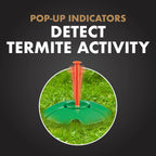 Spectracide Terminate Termite Detection & Killing Stakes2, 5 Count, Replacement Stakes With Pop-up Indicators Detect Termite Activity And Kill Foraging Termites