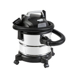 Amazon Basics Wet Dry Shop Vacuum Cleaner, 4 Gallon, 3 HP Stainless Steel, Grey/Black