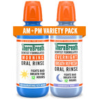 TheraBreath AM + PM Mouthwash Bundle, Morning & Overnight Rinses, 16 fl oz (2-Pack)