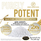 Gold Standard Organic Sulfur Crystals 2lb - 99.9% Pure MSM Crystals - High-Purity MSM Supplement Powder - Large Granular Flakes - 3rd Party Tested for Purity