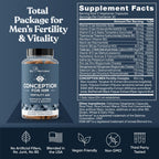 Conception for Her & Conception for Him Bundle - Fertility Supplements for Couples - Hormonal Balance, Cycle & Ovulation Support + Sperm Count, Motility & Strength - 120 Vegetarian Capsules