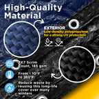 20-Ft x 40-Ft Pool Cover for Inground Pools - Rectangle Winter Cover Inground, Extra Thick Material and Durable Design, Cold and UV-Resistance, Easy Installation, Navy Blue