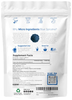 Organic Blue Spirulina Powder (Phycocyanin Extract), 30 Servings - No Fishy Smell, 100% Vegan Protein from Blue-Green Algae, Natural Luminous Food Coloring for Smoothies, Baking, Drinks & Cooking