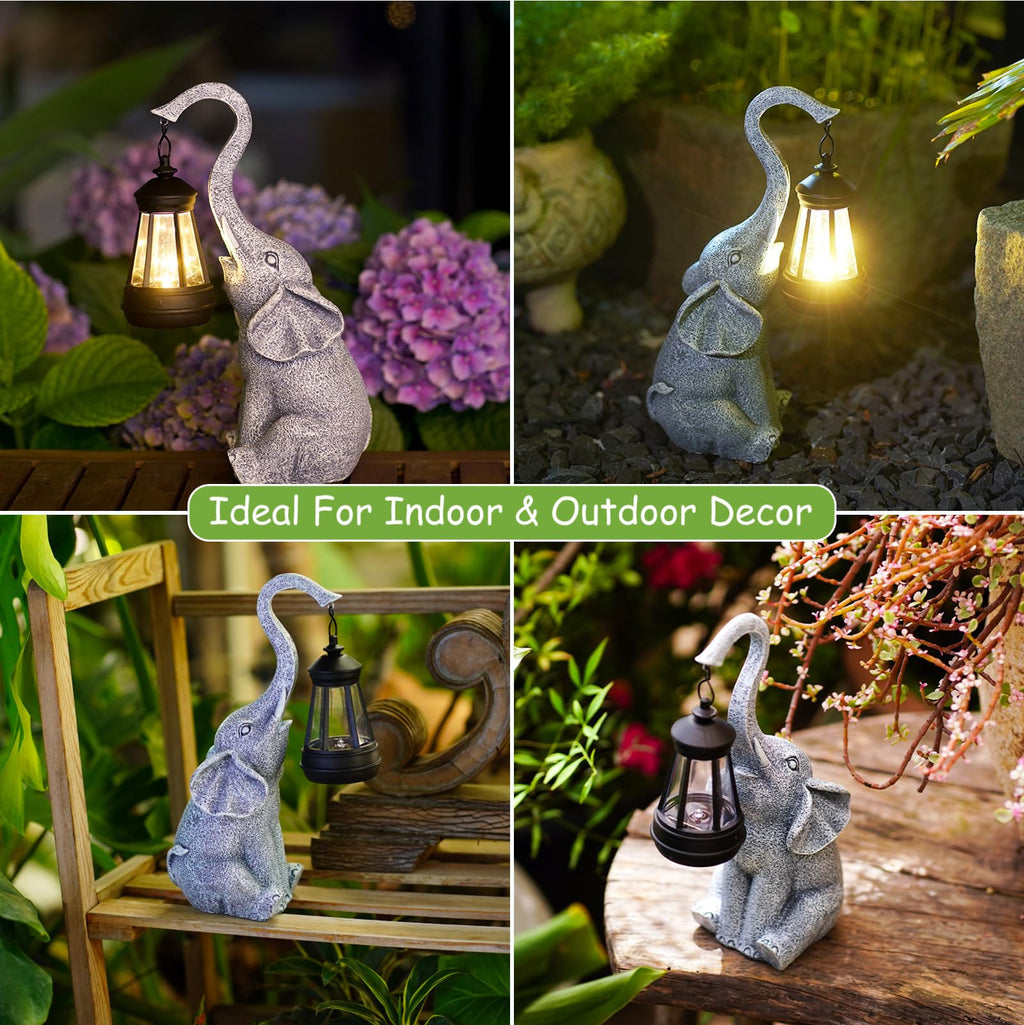 Goodeco Elephant Statue for Garden Decor with Gift Appeal