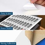 (500 Sheets, 15000 Labels) Sticker Paper, 1" x 2 5/8" Shipping Address Labels, 30 Per Page Self Adhesive Mailing Label for Laser and Inkjet Printers